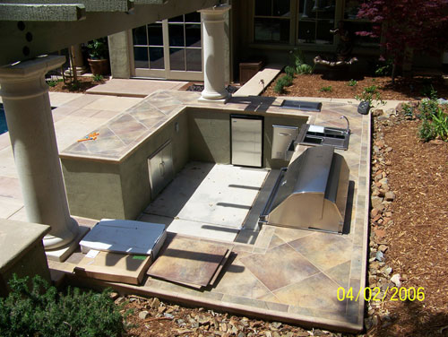 Concrete Countertop Outdoor Kitchen Livermore Concrete Countertop Outdoor Kitchen Livermore