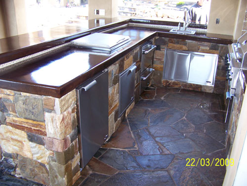 Outdoor Kitchen with Stainless Steel Outdoor Kitchen Stainless Steel Sink, Stainless Steel Grill